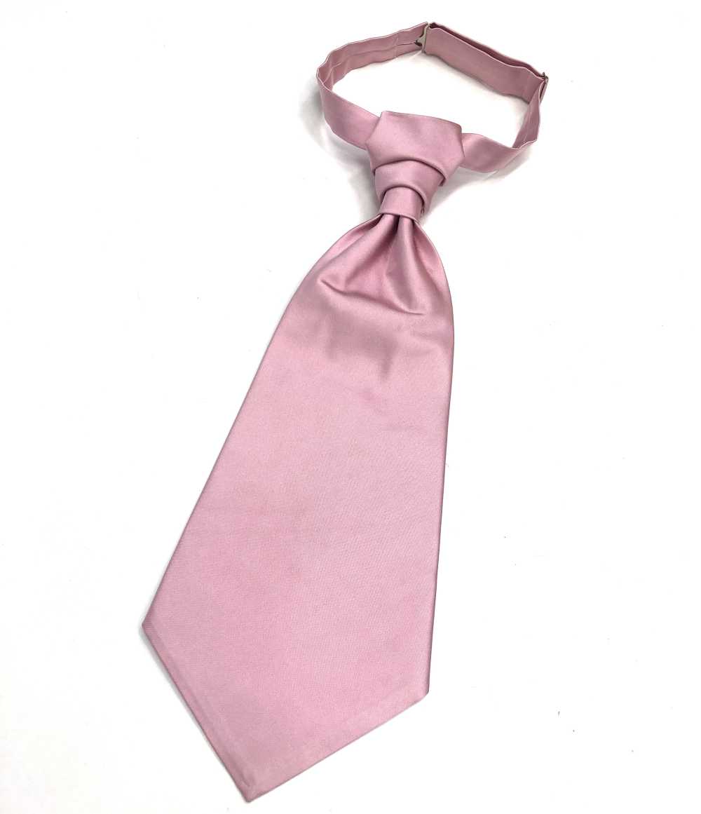 YT-987P Corbata Ascot Hecha En Japón (Corbata Europea) Satén De Seda Rosa[Accesorios Formales] Yamamoto(EXCY)