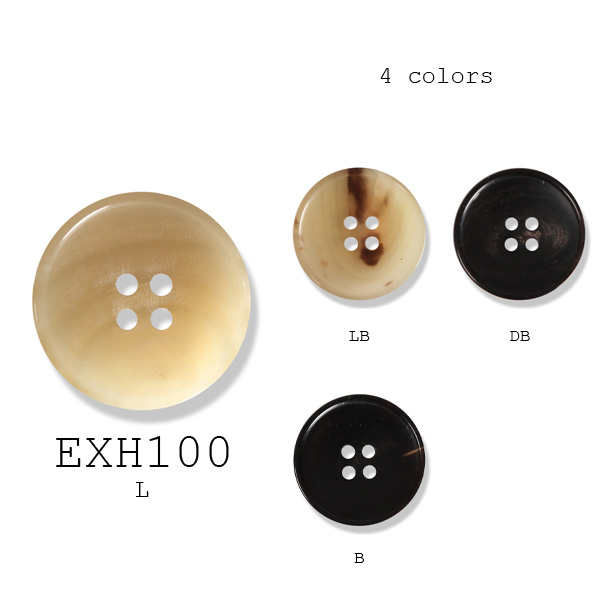 EXH-100 Botones De Cuerno De Búfalo Real Para Trajes, Chaquetas Y Abrigos[Botón] Yamamoto(EXCY)