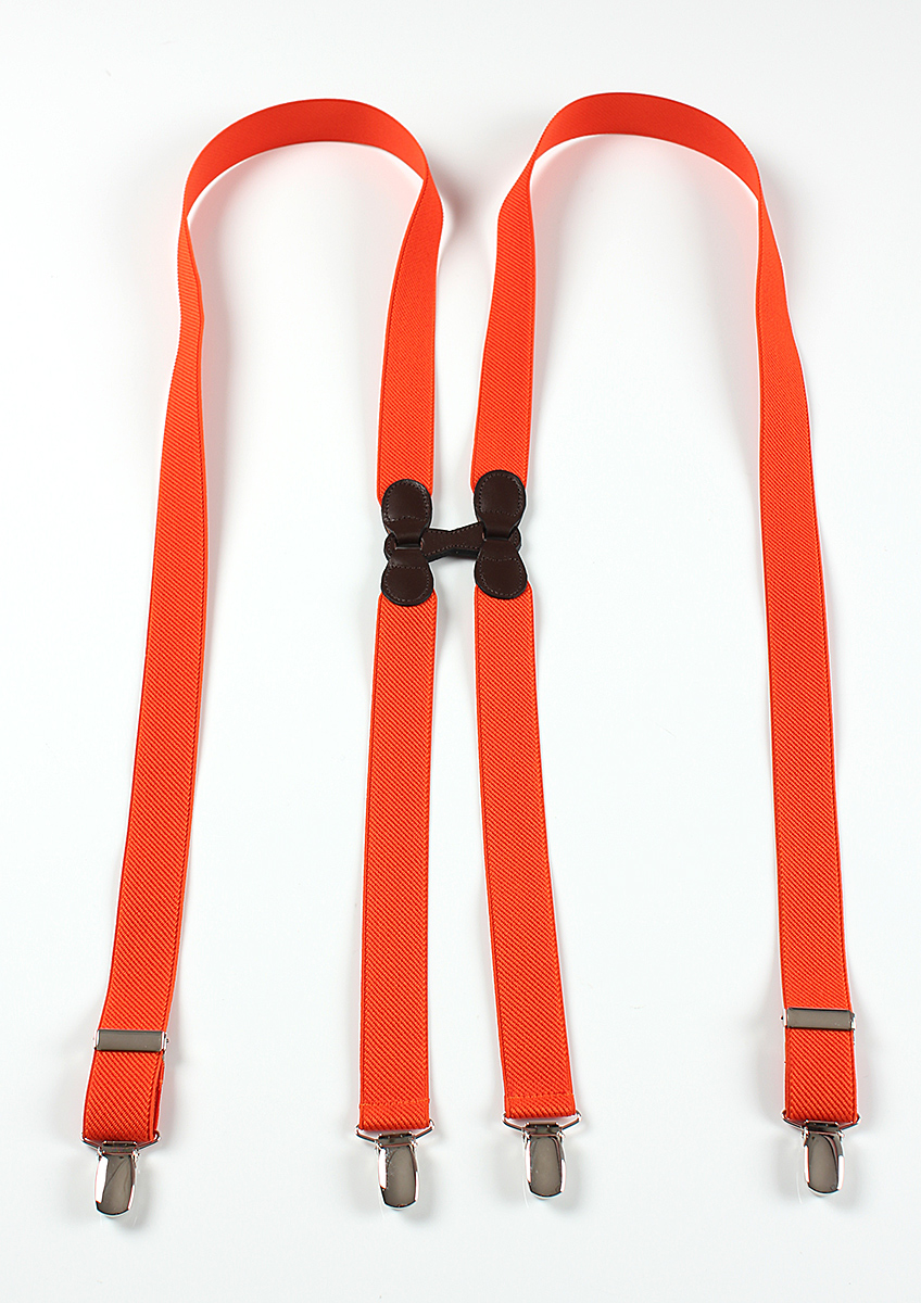VAR-87 Tirantes Tipo H Naranja BRETELLE & BRACES[Accesorios formales] Bretelle &amperio; Tirantes