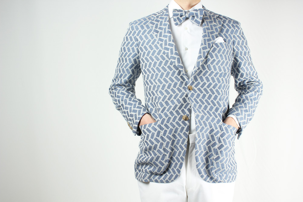 GXPSJ1 Chaqueta Individual Blue Lattice Con Textil Pentagono[Productos De Ropa] Yamamoto(EXCY)