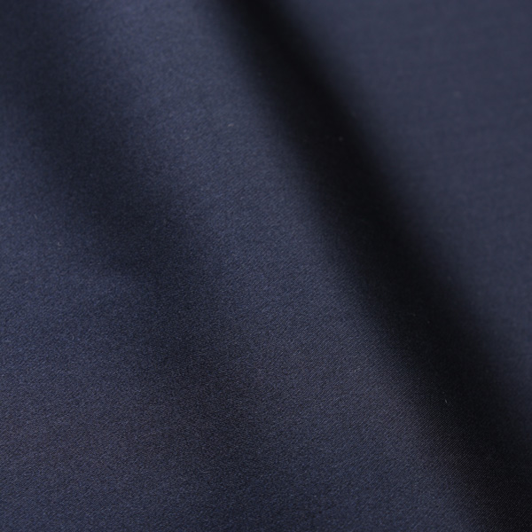107 Chal De Doble Cara De Tejido Mixto Hecho En Japón Con Etiqueta De Seda Azul Oscuro[Textil] Yamamoto(EXCY)