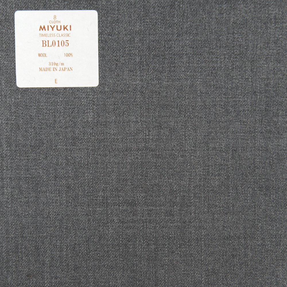 BL0105 Atemporal Clásico Clásico Liso Gris Medio[Textil] Miyuki Keori (Miyuki)