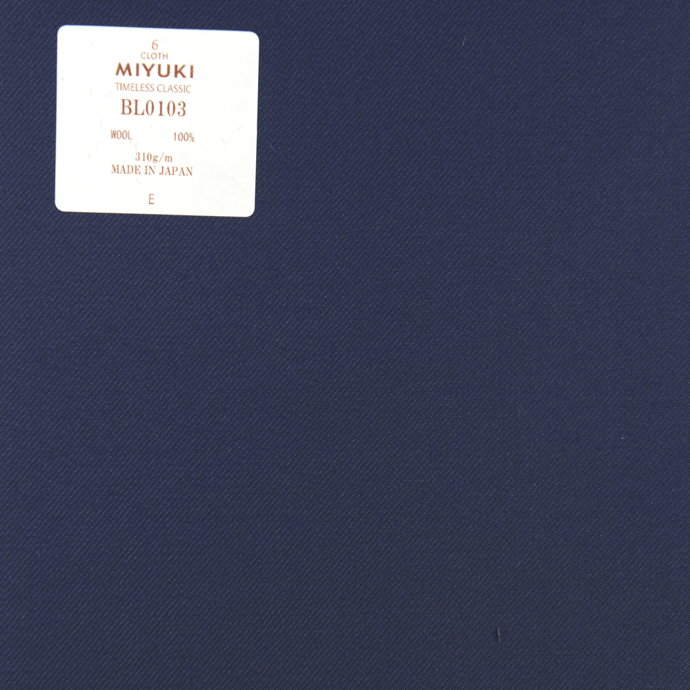 BL0103 Atemporal Clásico Clásico Azul Liso[Textil] Miyuki Keori (Miyuki)