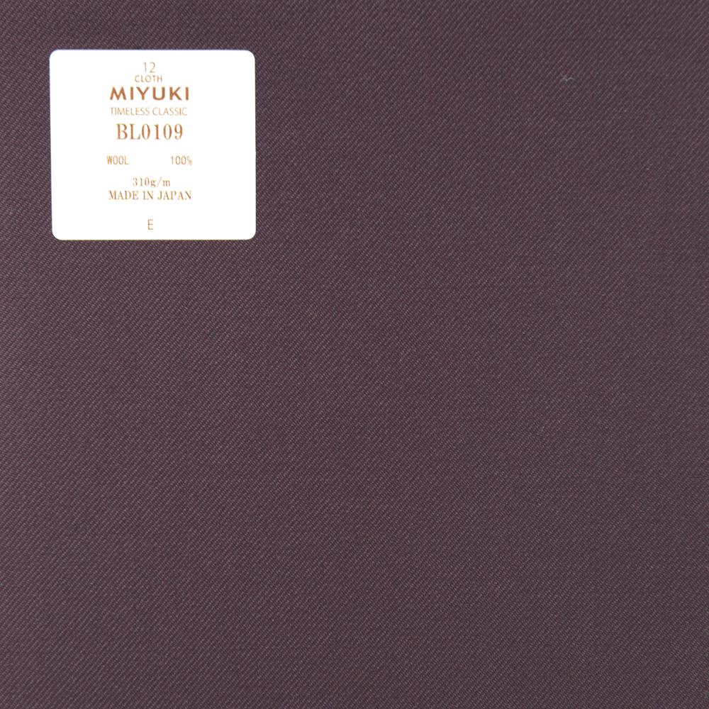 BL0109 Atemporal Clásico Clásico Liso Morado[Textil] Miyuki Keori (Miyuki)