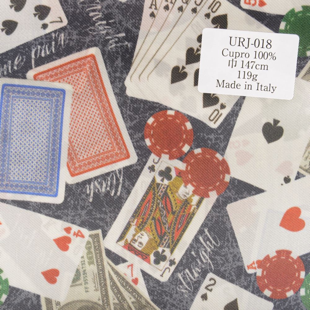 URJ-018 Hecho En Italia Cupra 100% Forro De Impresión Naipes De La Serie Casino[Recubrimiento] TCS