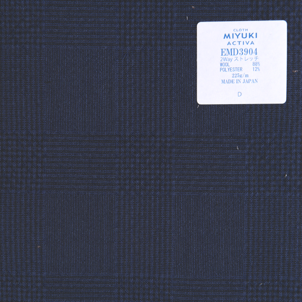 EMD3904 Natural Stretch Line Activa 2 Way Stretch Seersucker Azul Marino[Textil] Miyuki Keori (Miyuki)