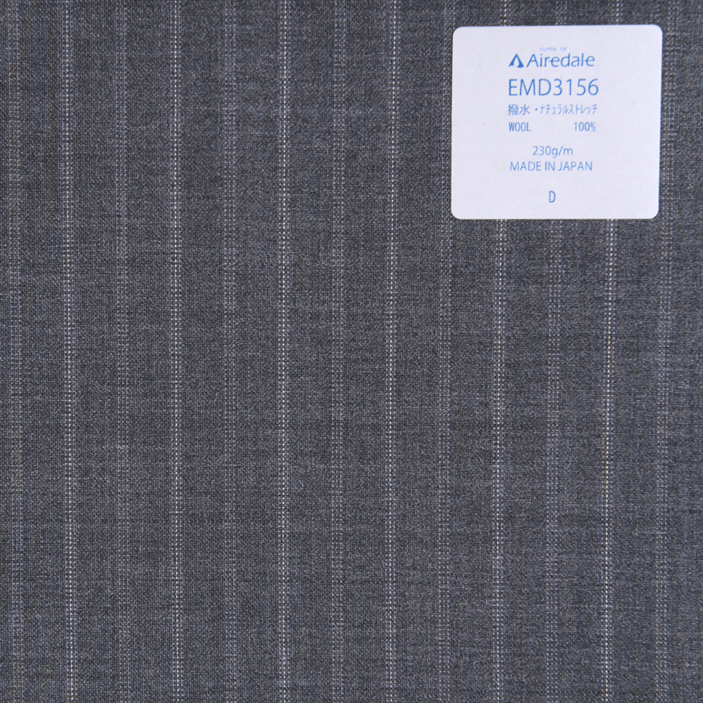 EMD3156 Miyuki Tropical Primavera / Verano Clásico Material De Tejido Liso Airdale Alternate Stripe Gris[Textil] Miyuki Keori (Miyuki)
