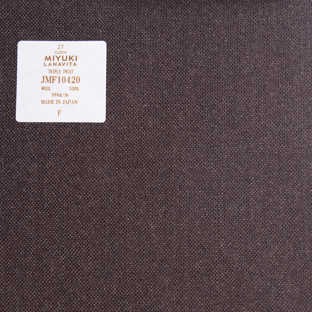 JMF10420 Colección Lana Vita Tweed Spun Liso Marrón Oscuro[Textil] Miyuki Keori (Miyuki)