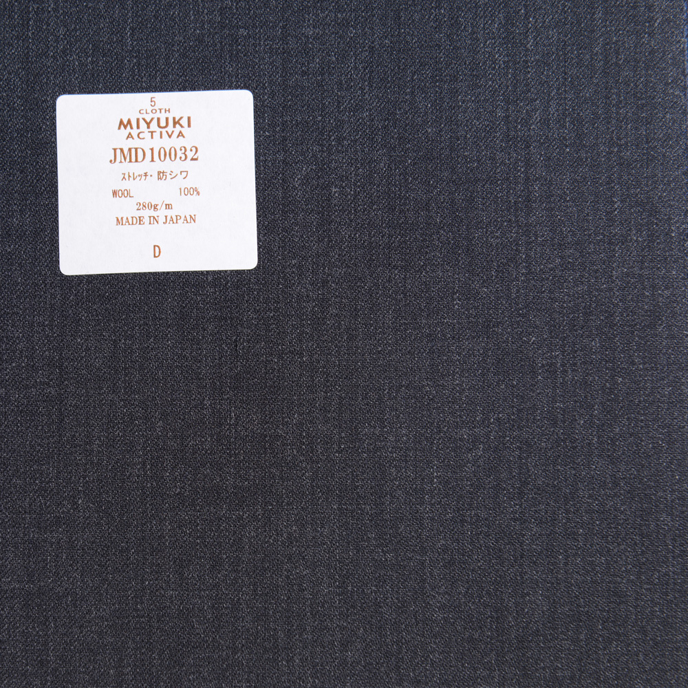 JMD10032 Activa Collection Textil Natural Elástico Resistente A Las Arrugas Liso Charcoal Heaven Grey Miyuki Keori (Miyuki)