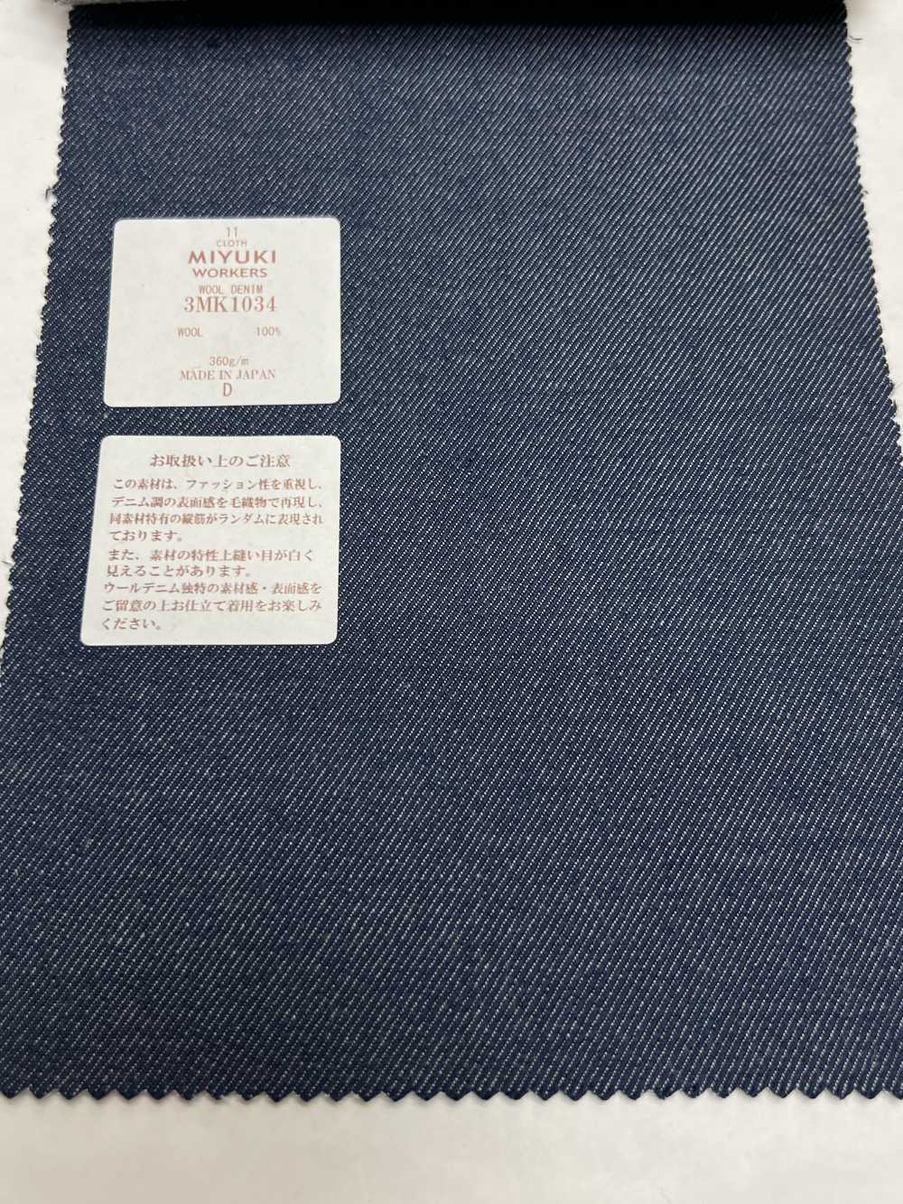 3MK1034 Creative Workers Wool Denim Azul Marino[Textil] Miyuki Keori (Miyuki)