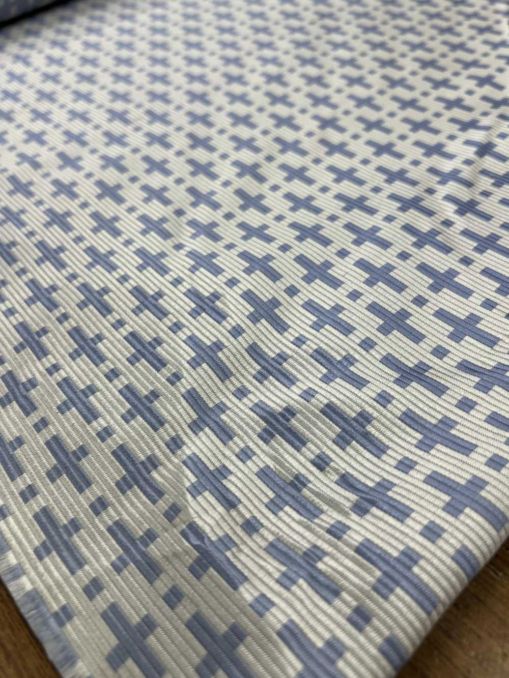 AI-12 Jacquard De Seda Con Estampado Geométrico Blanco Roto [outlet][Textil] Yamamoto(EXCY)