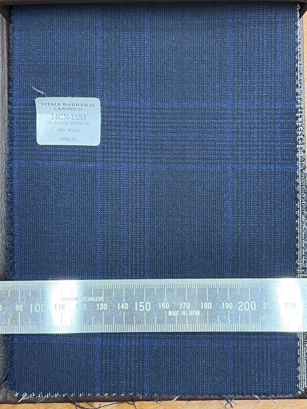 14CN1553 CANONICO 21μ RÚSTICO TROPICAL Glen Check Azul[Textil] CANÓNICO