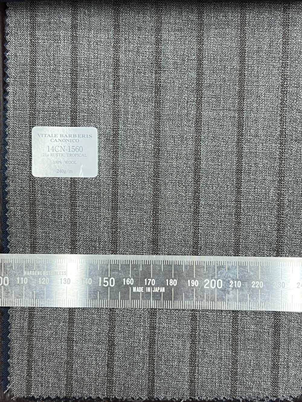 14CN1560 CANONICO 21μ RUSTIC TROPICAL Raya Gris Marrón[Textil] CANÓNICO