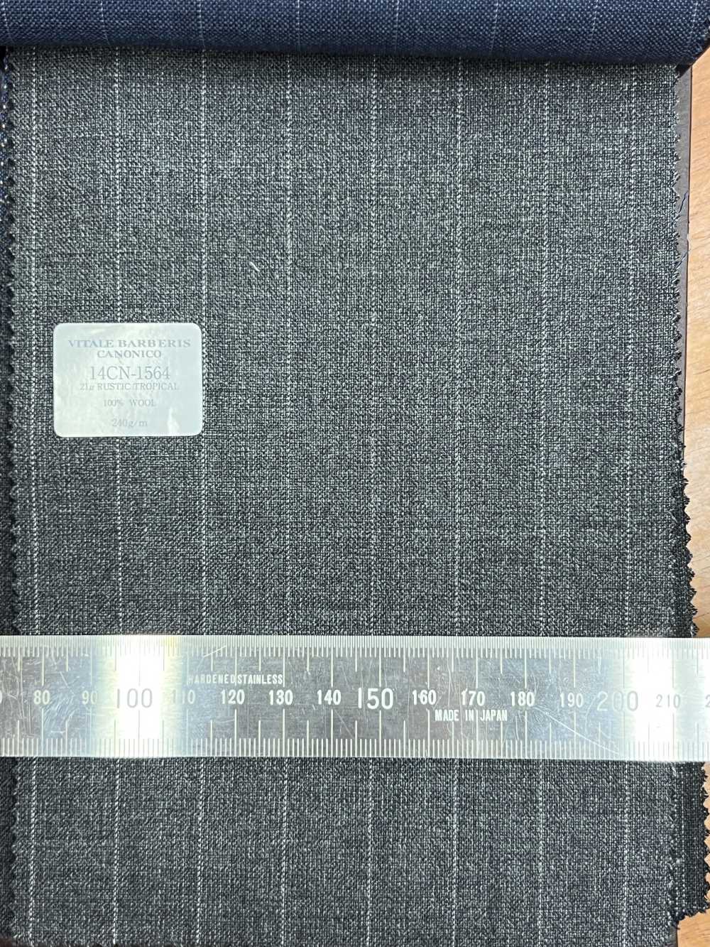 14CN1564 CANONICO 21μ RÚSTICO TROPICAL Raya Gris Oscuro[Textil] CANÓNICO