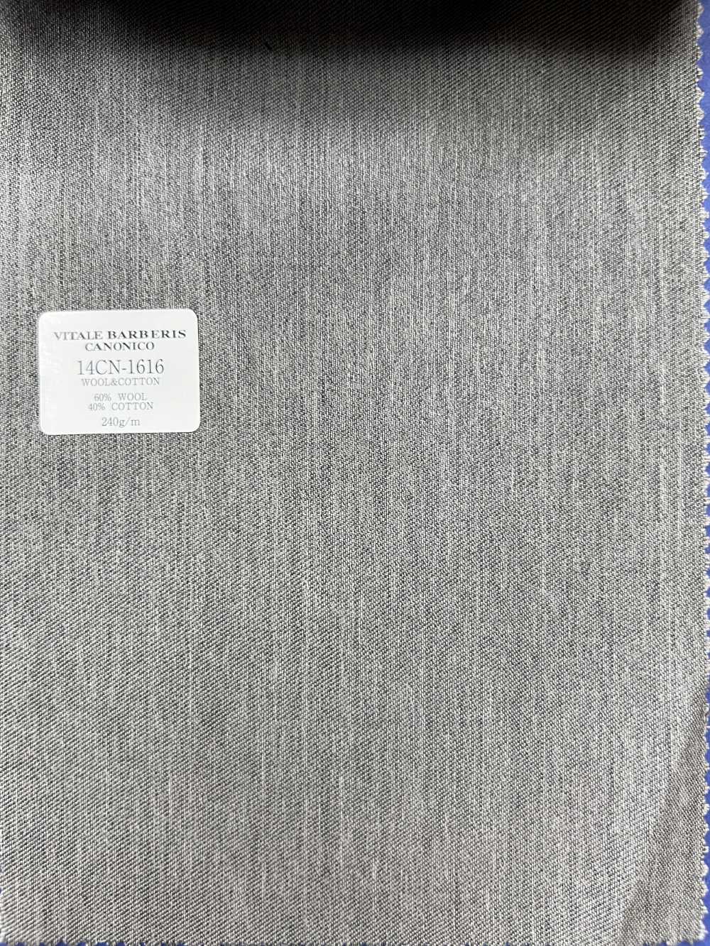 14CN1616 CANONICO LANA Y ALGODÓN PRUNNELL"" Sin Estampado Gris""[Textil] CANÓNICO