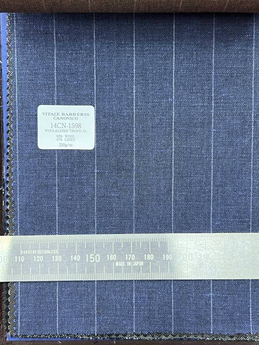 14CN1598 CANONICO Lana Y Lino 21 Micras Azul Marrón[Textil] CANÓNICO