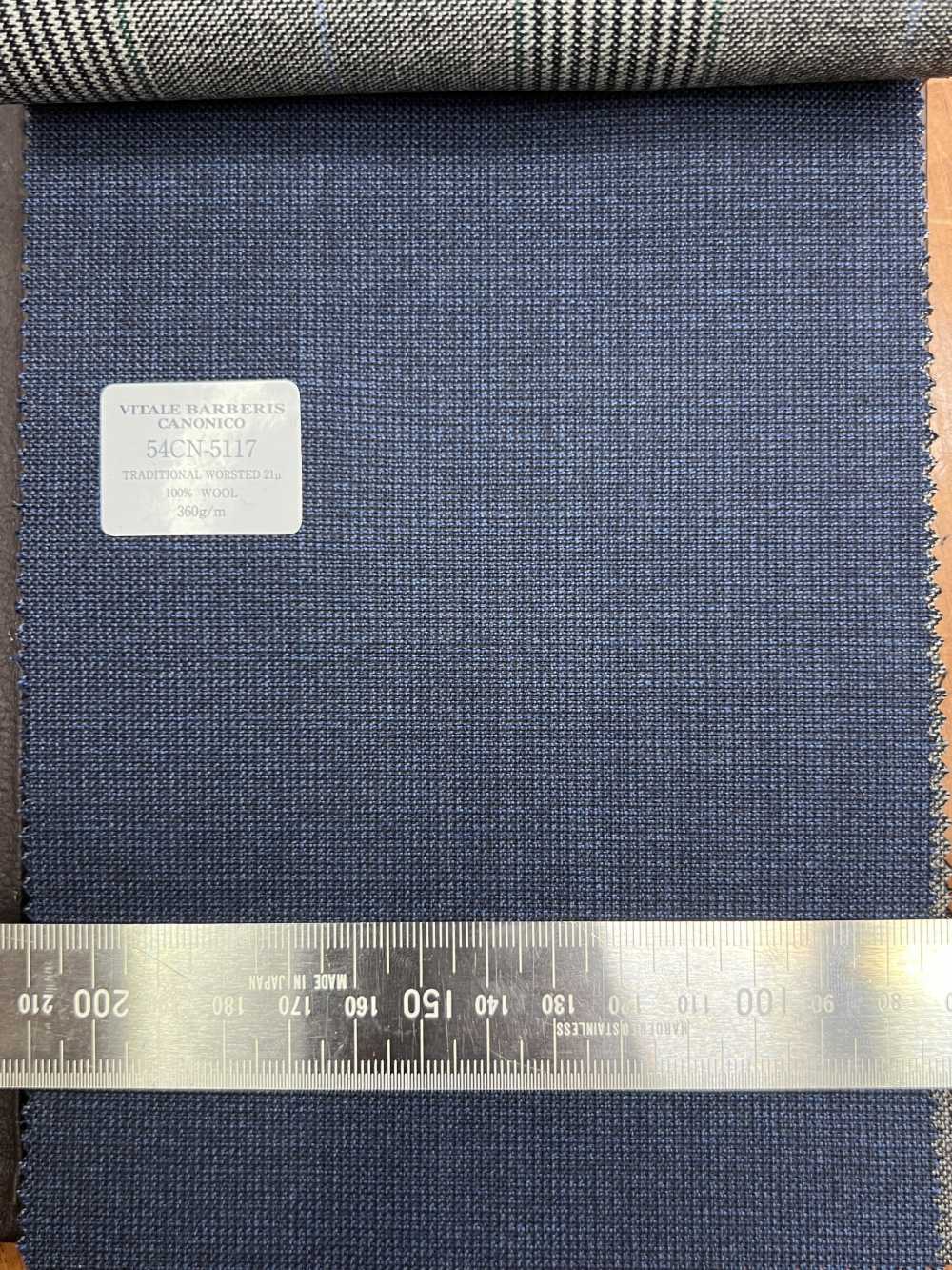 54CN5117 CANONICO TRADITIONAL WORSTED 21μ Azul Sin Patrón[Textil] CANÓNICO