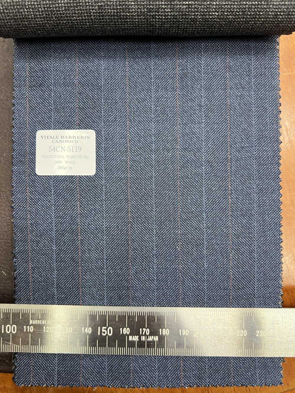 54CN5119 CANONICO TRADITIONAL WORSTED 21μ Raya Alternada Azul[Textil] CANÓNICO