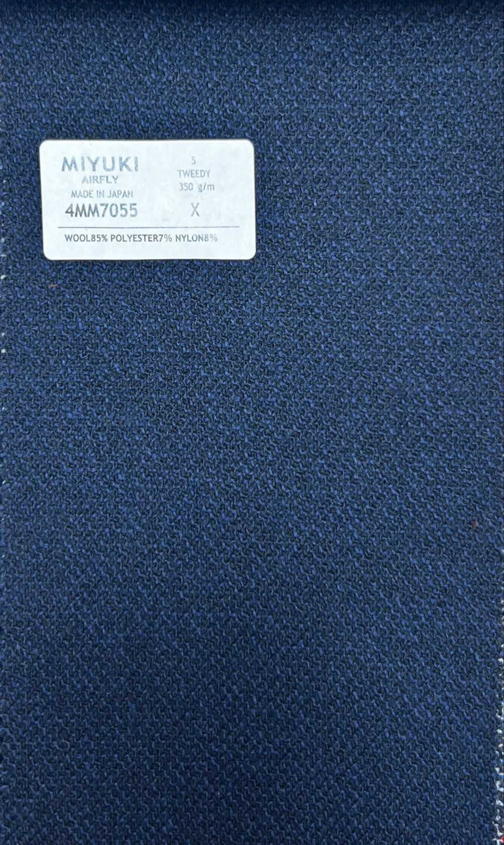 4MM7055 VARIAS TWEEDY NAVY[Textil] Fábricas De Lana Miyuki