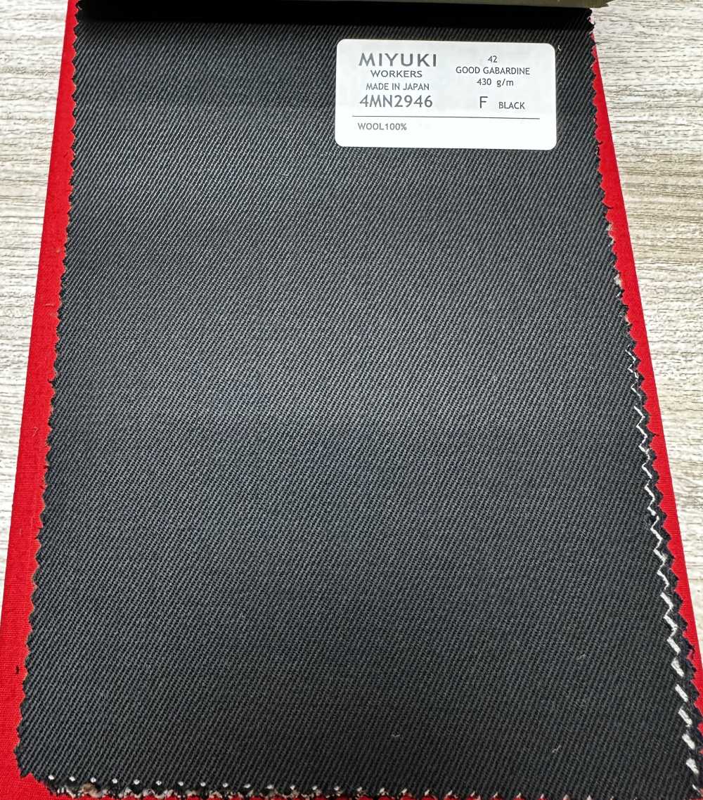 4MN2946 VARAIETES BUENA GABARDINA NEGRA[Textil] Fábricas De Lana Miyuki
