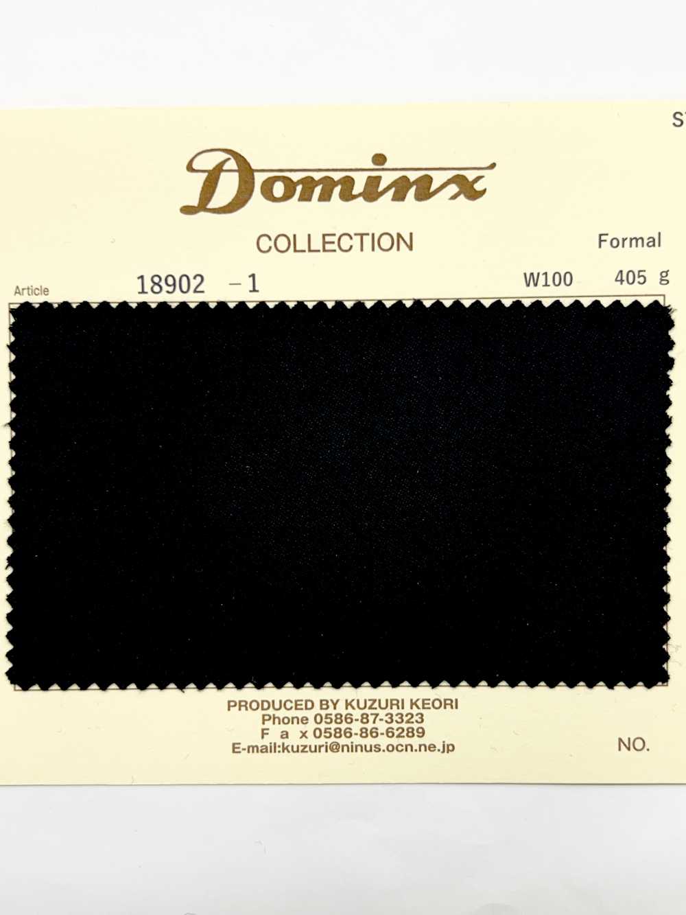 18902 Colección Formal DOMINX Standard Piel De Venado Ligera De Alta Densidad Negra[Textil] Lana Katsuragi (DOMINX)