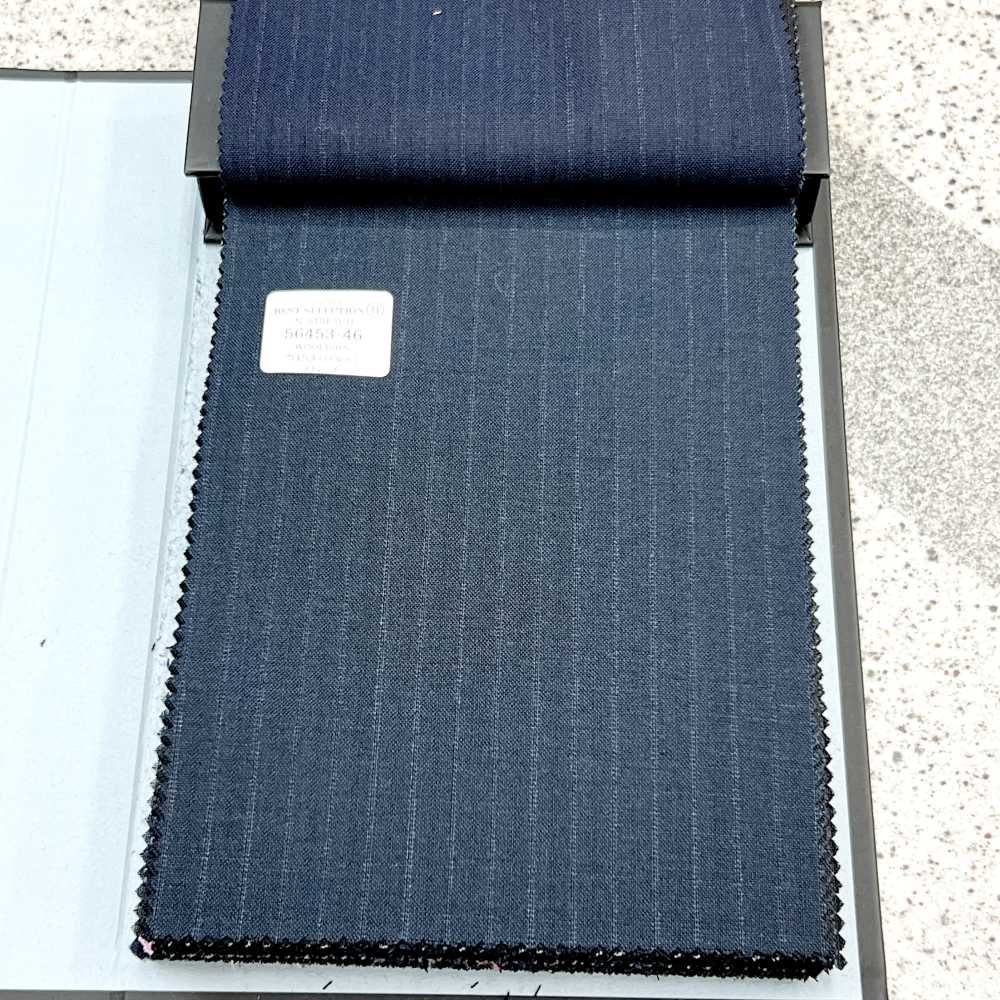 56453-46 25SS MEJOR SELECCIÓN [N-STRETCH] N-STRETCH Raya Tiza Azul Marino Oscuro[Textil] Compañía Kunishima Co., Ltd.