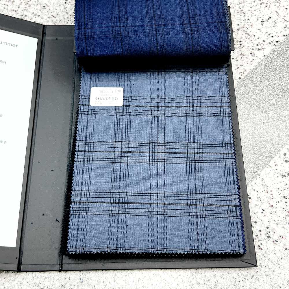 46552-50 25SS HERDREX [PROLIDO] Cuadros Escoceses Azul Carbón Prolido[Textil] Compañía Kunishima Co., Ltd.