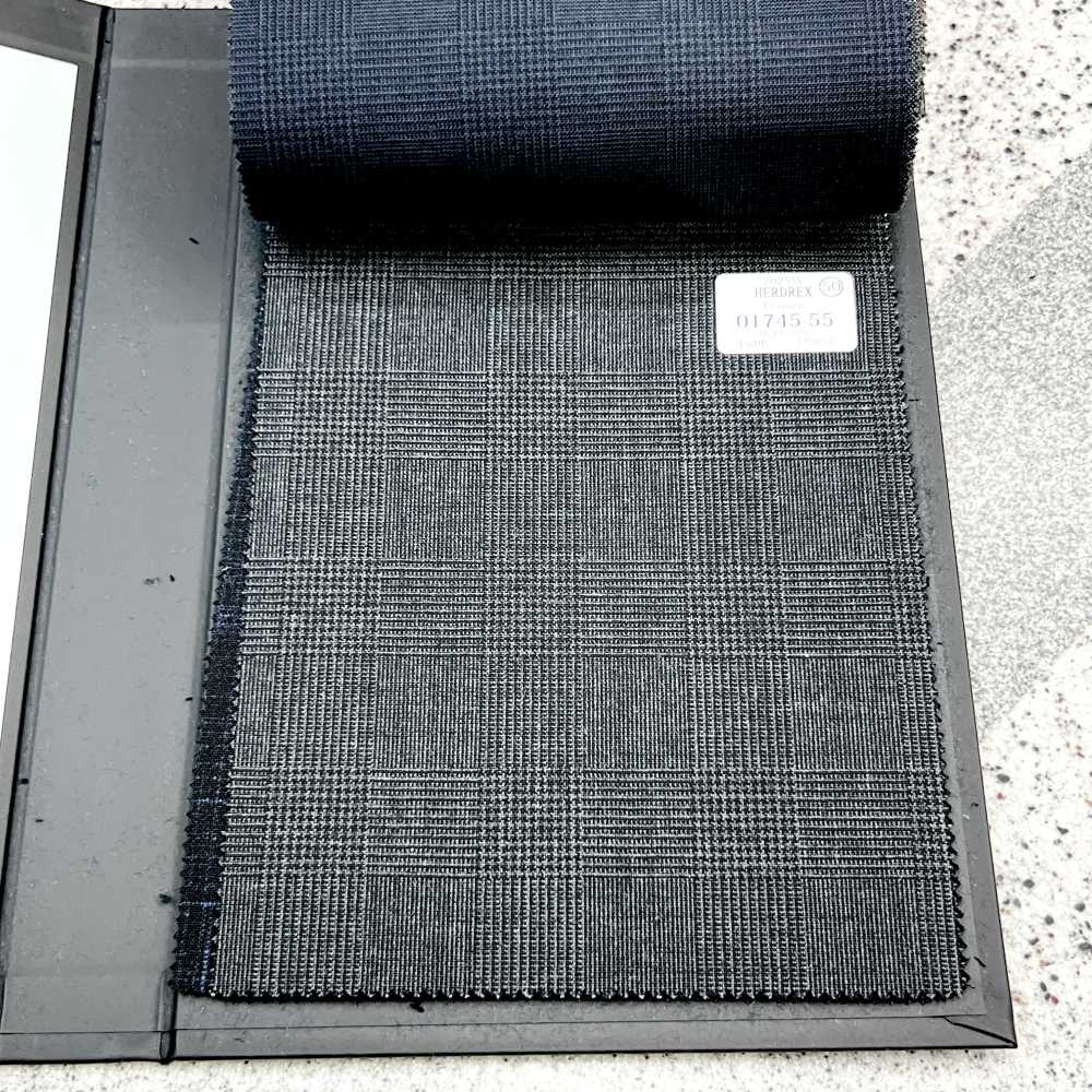 01745-55 25SSHERDREX [Classico] Cuadros Glen De Lana Gris Clásico[Textil] Compañía Kunishima Co., Ltd.