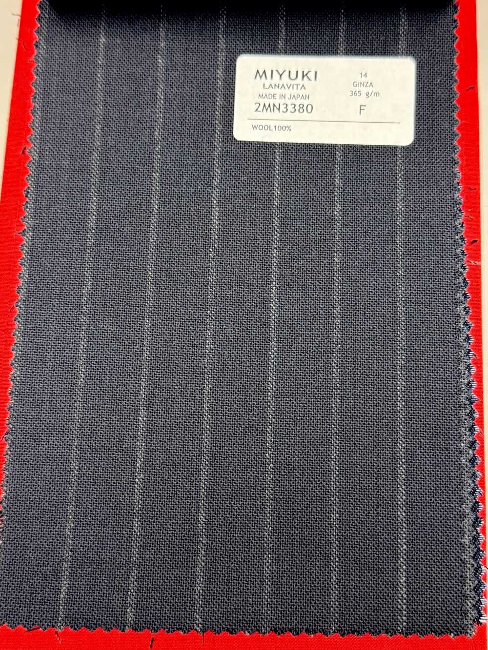 2MN3380 25SS Textil MIYUKI VARAIETES GINZA Raya Azul Marino Fábricas De Lana Miyuki