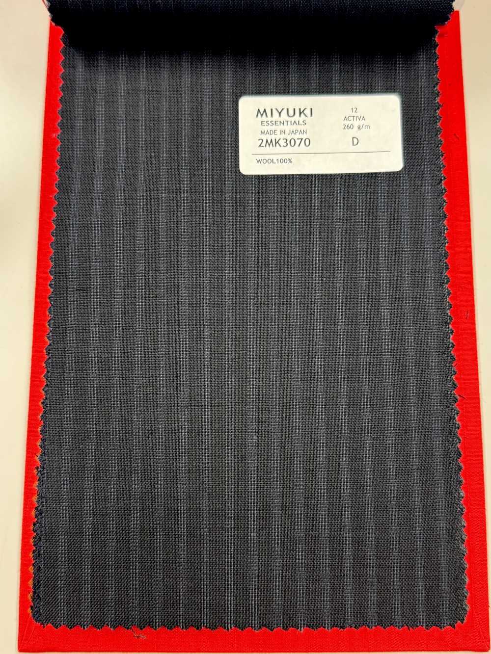 2MK3070 25SS MIYUKI Textil ACTIVA Raya Azul Marino Fábricas De Lana Miyuki