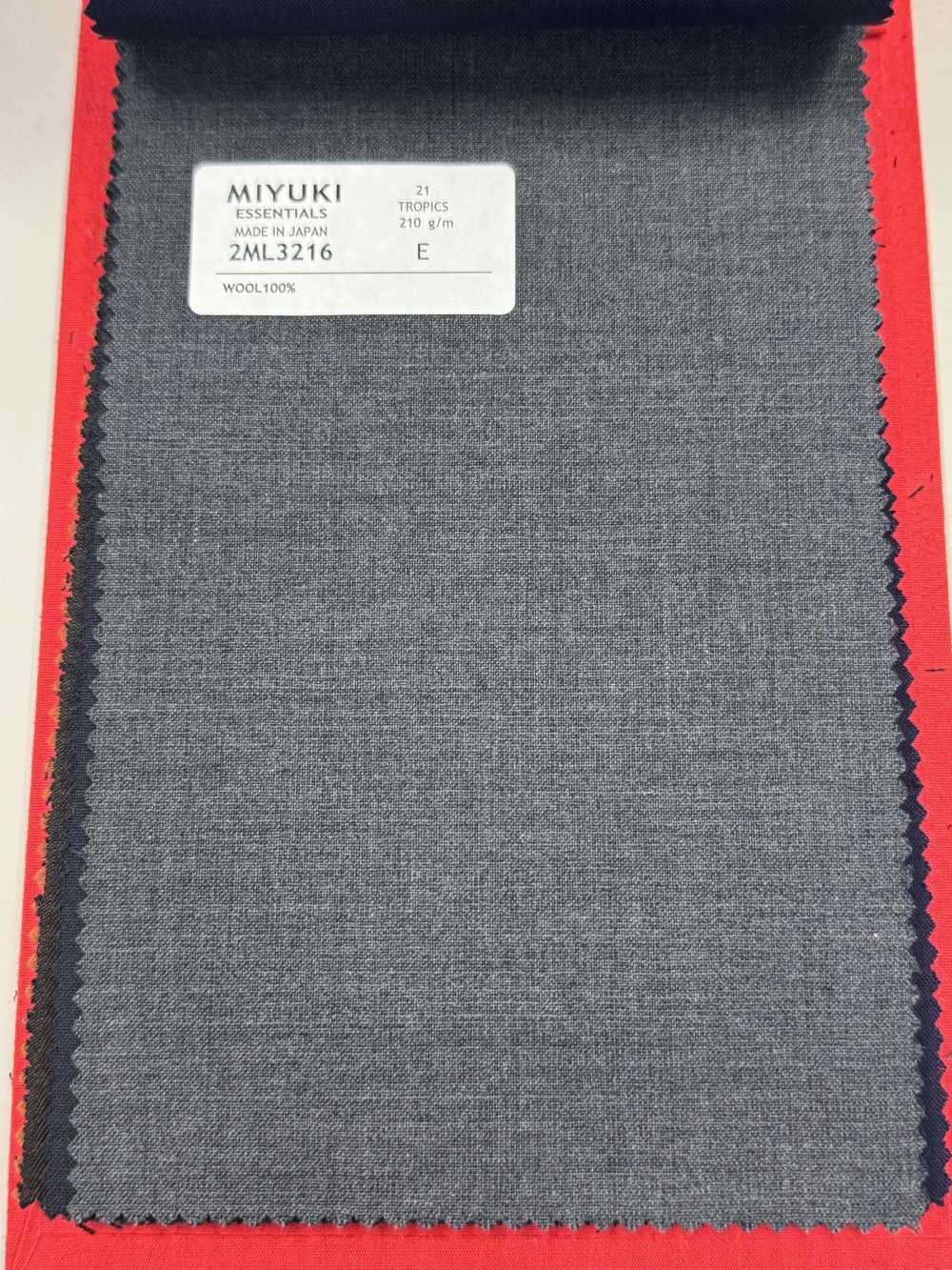 2ML3216 Textil MIYUKI ESSENTIALS TROPICS Gris Medio Sin Patrón Fábricas De Lana Miyuki