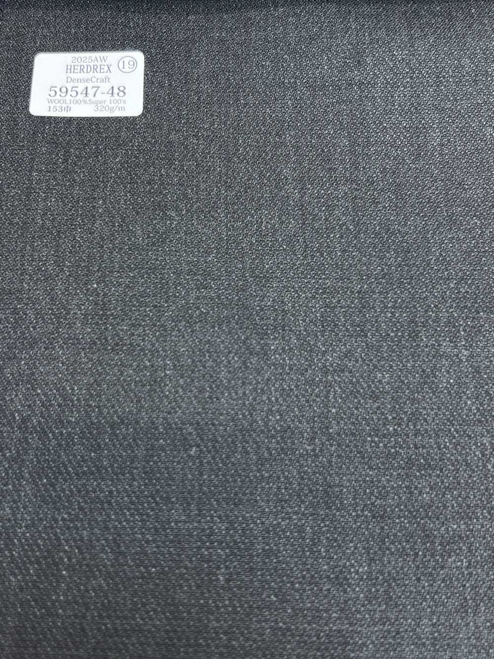 59547-48 25AW HERDREX [Dense Craft] Gris Cielo Carbón Dense Craft[Textil] Compañía Kunishima Co., Ltd.