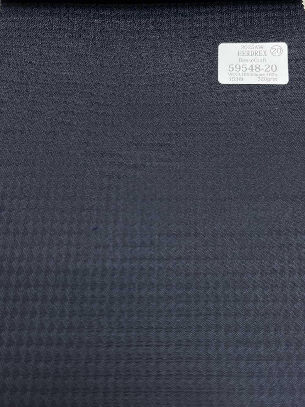 59548-20 25AW HERDREX [Dense Craft] Patrón De Tejido A Cuadros Azul Marino De Dense Craft[Textil] Compañía Kunishima Co., Ltd.