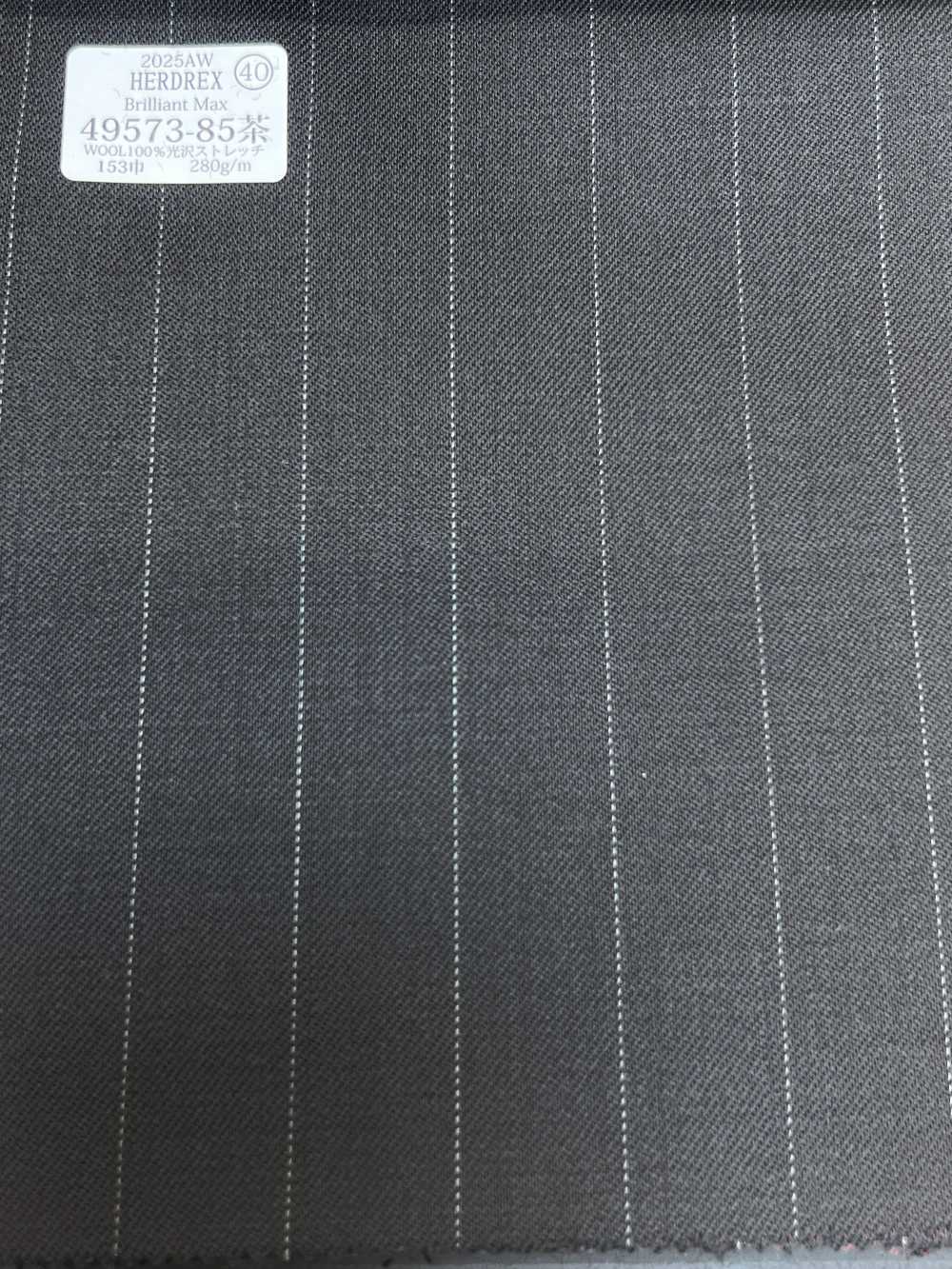 49573-85 25AW HERDREX [Brilliant Max] Brilliant Max Marrón Oscuro Raya Ancha[Textil] Compañía Kunishima Co., Ltd.