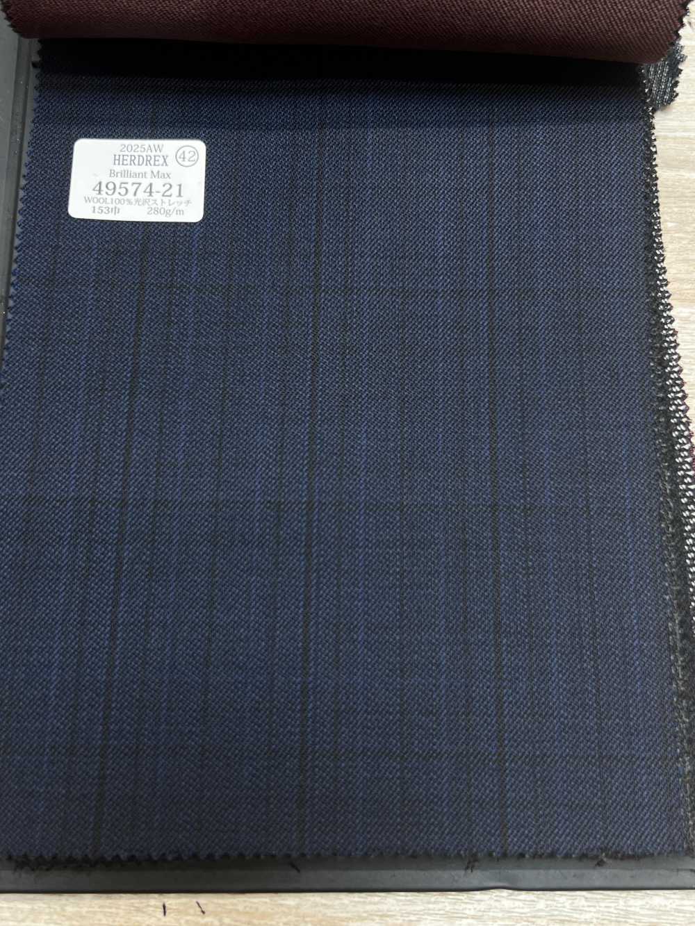 49574-21 25AW HERDREX [Brilliant Max] Cuadros Azul Marino Brilliant Max[Textil] Compañía Kunishima Co., Ltd.