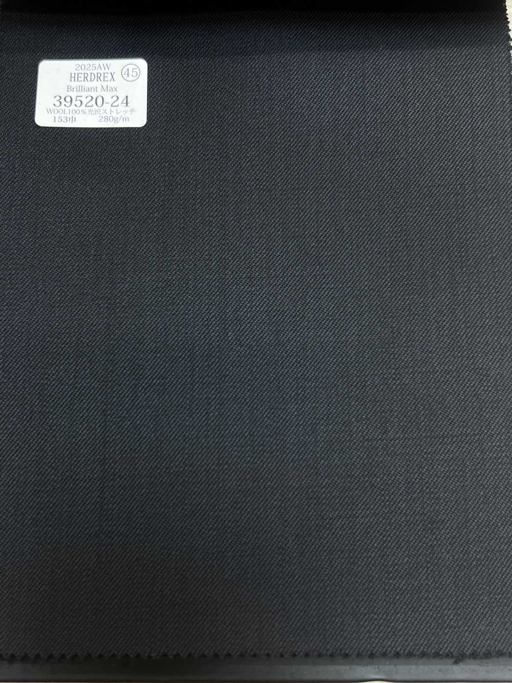 39520-24 25AW HERDREX [Brilliant Max] Brilliant Max Dark Sin Patrón[Textil] Compañía Kunishima Co., Ltd.