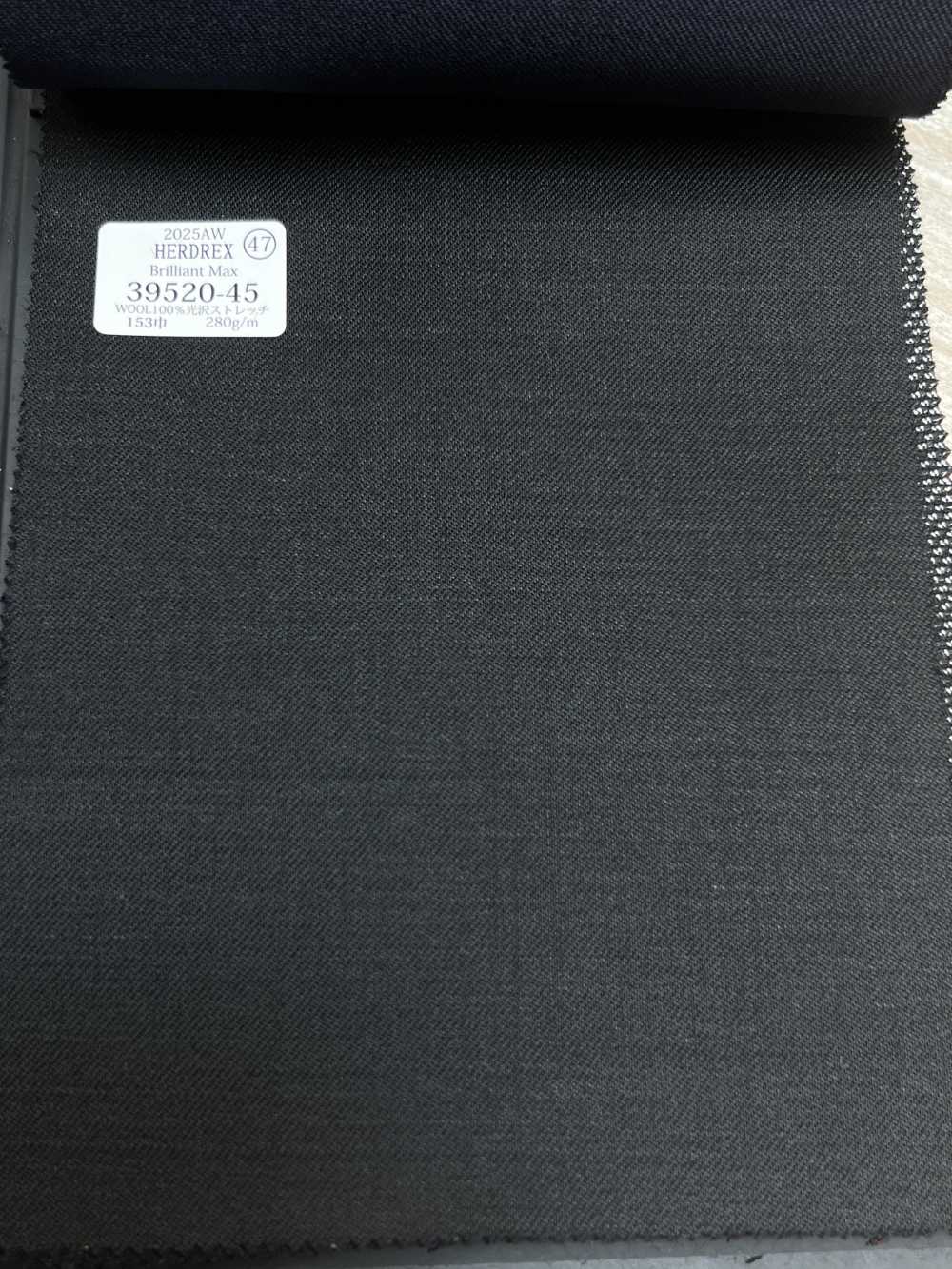 39520-45 25AW HERDREX [Brilliant Max] Brilliant Max Gris Cielo Carbón Sin Patrón[Textil] Compañía Kunishima Co., Ltd.