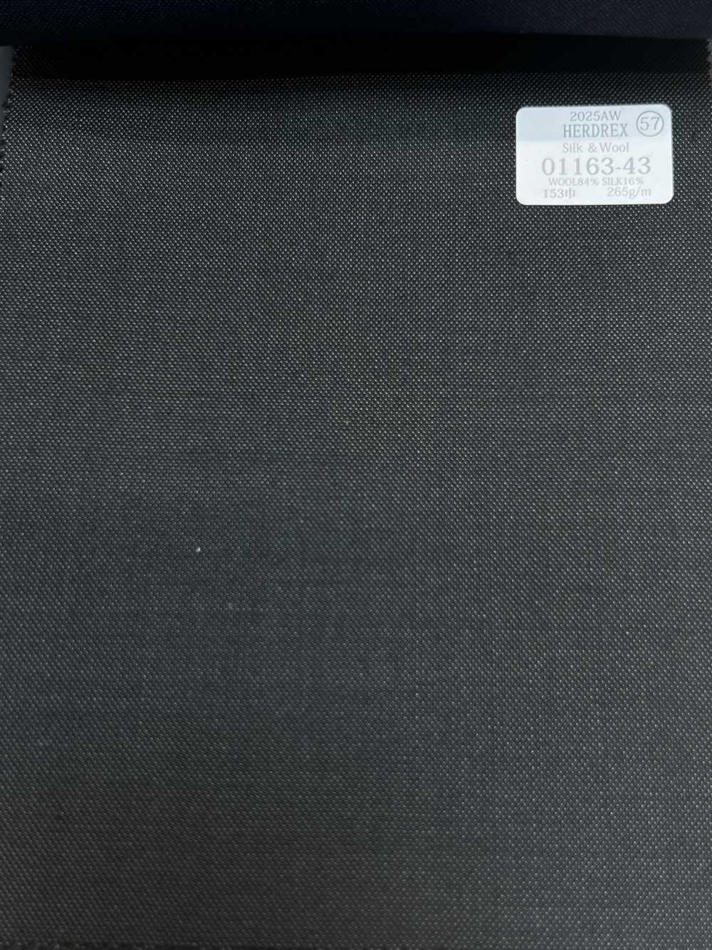 01163-43 25AW HERDREX [Seda Y Lana] Seda Y Lana Gris Cielo Carbón Sin Estampado[Textil] Compañía Kunishima Co., Ltd.