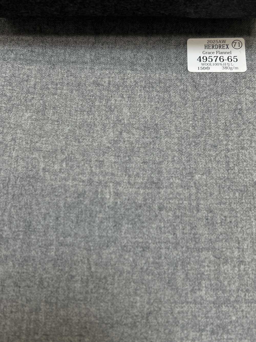 49576-65 25AW HERDREX [Franela Grace] Franela Grace Ligera Sin Patrón[Textil] Compañía Kunishima Co., Ltd.