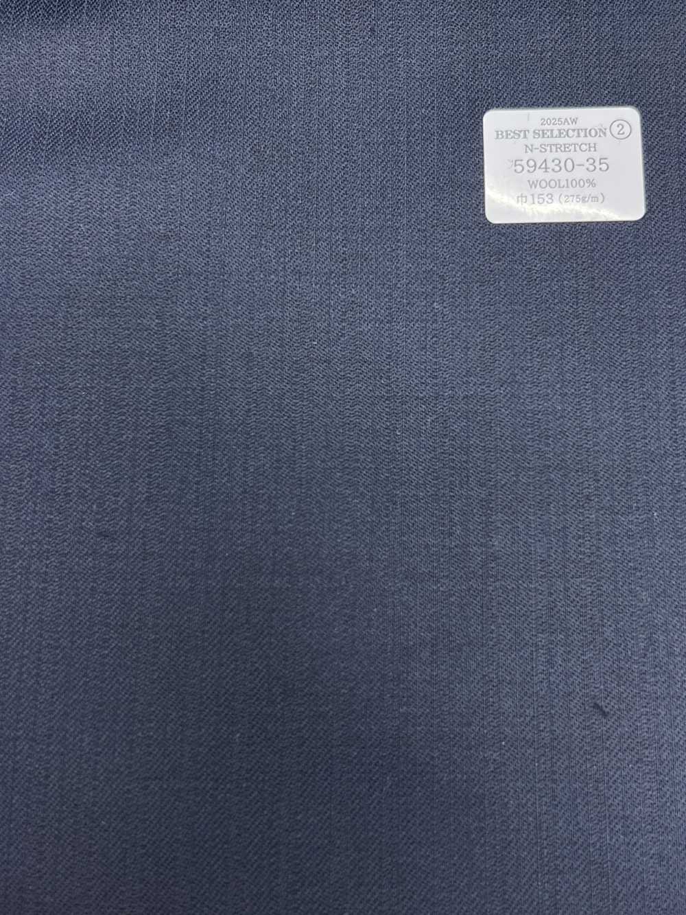 59430-35 25AW MEJOR SELECCIÓN [N-STRETCH] N-Stretch Navy Shadow Stripe[Textil] Compañía Kunishima Co., Ltd.
