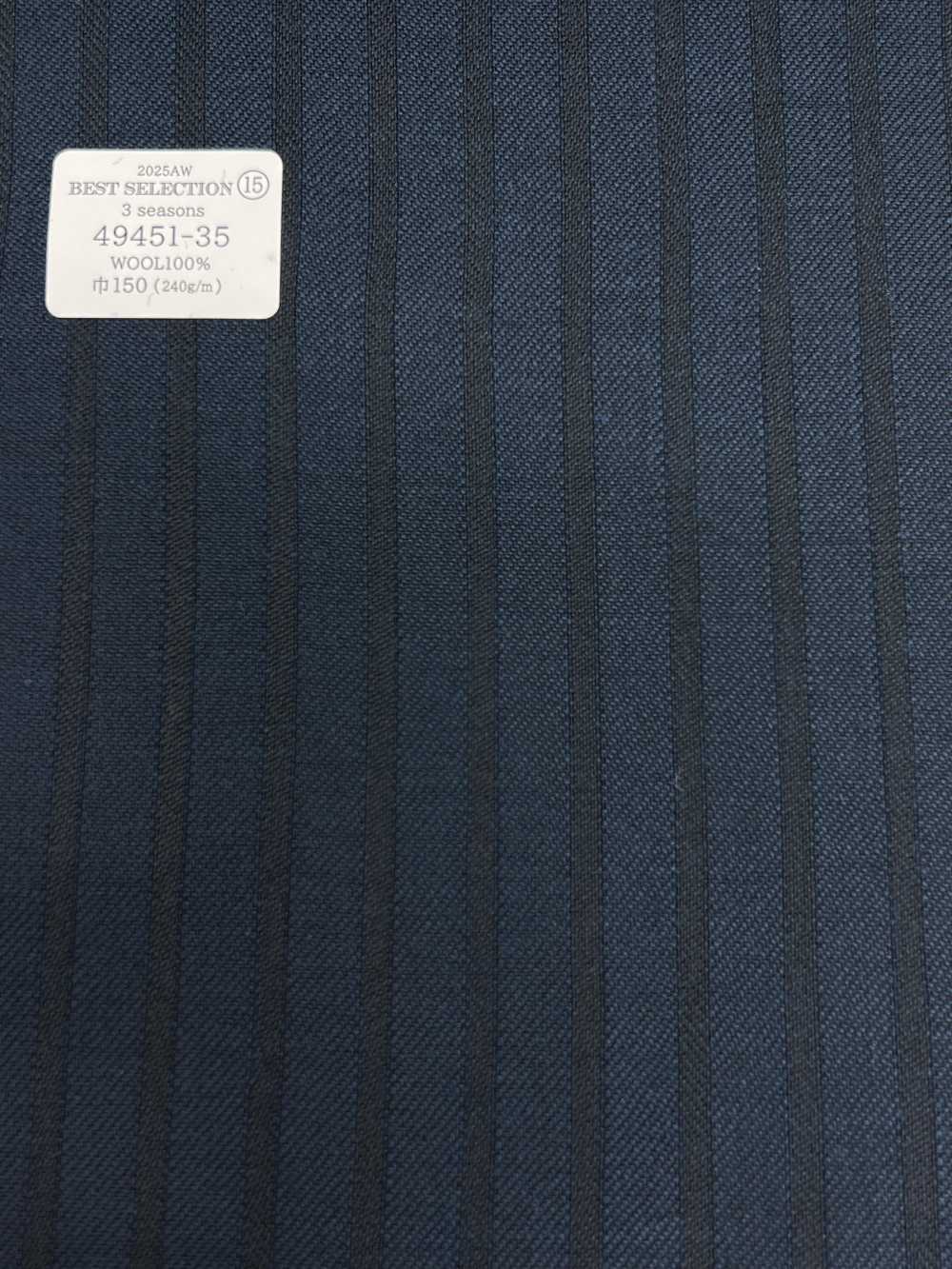 49451-35 25AW MEJOR SELECCIÓN [3 Temporadas] Raya Sombra Azul[Textil] Compañía Kunishima Co., Ltd.