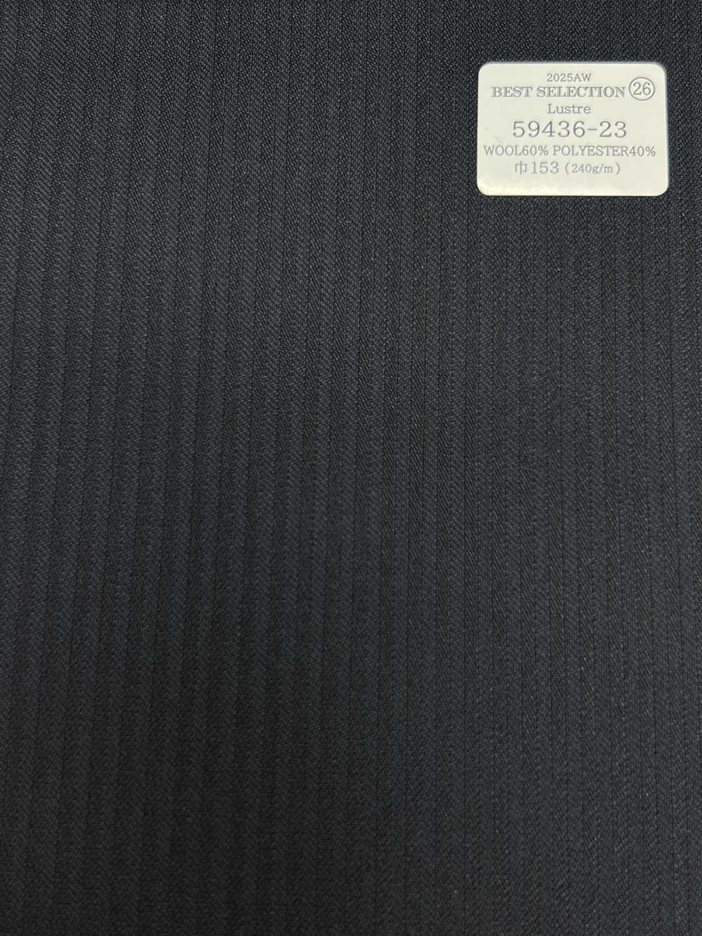 59436-23 25AW MEJOR SELECCIÓN [Lustre] Lustre Navy Shadow Stripe[Textil] Compañía Kunishima Co., Ltd.
