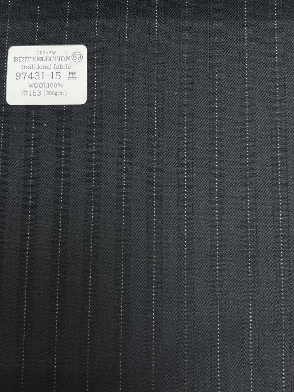 97431-15 25AW MEJOR SELECCIÓN [Tela Tradicional] Tela Tradicional Raya Negra[Textil] Compañía Kunishima Co., Ltd.