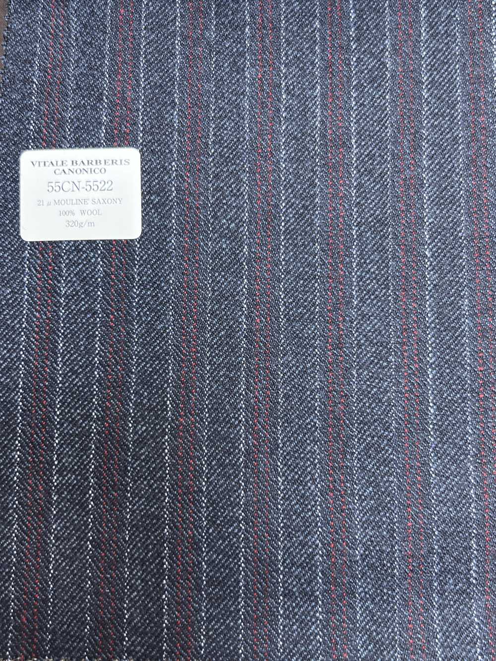 55CN5522 CANONICO 21μ MOULINE' SAXONY Raya Alternativa Azul Marino[Textil] CANÓNICO