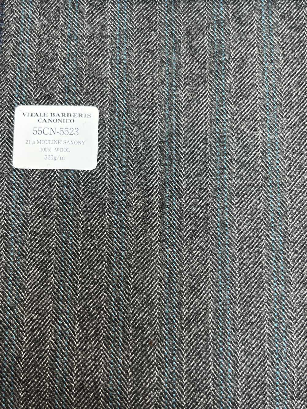 55CN5523 CANONICO 21μ MOULINE' SAXONY Raya Alterna Gris[Textil] CANÓNICO