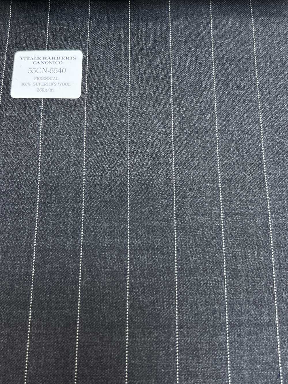 55CN5540 CANONICO PERENNIAL SUPER110'S Raya Gris Cielo Carbón[Textil] CANÓNICO