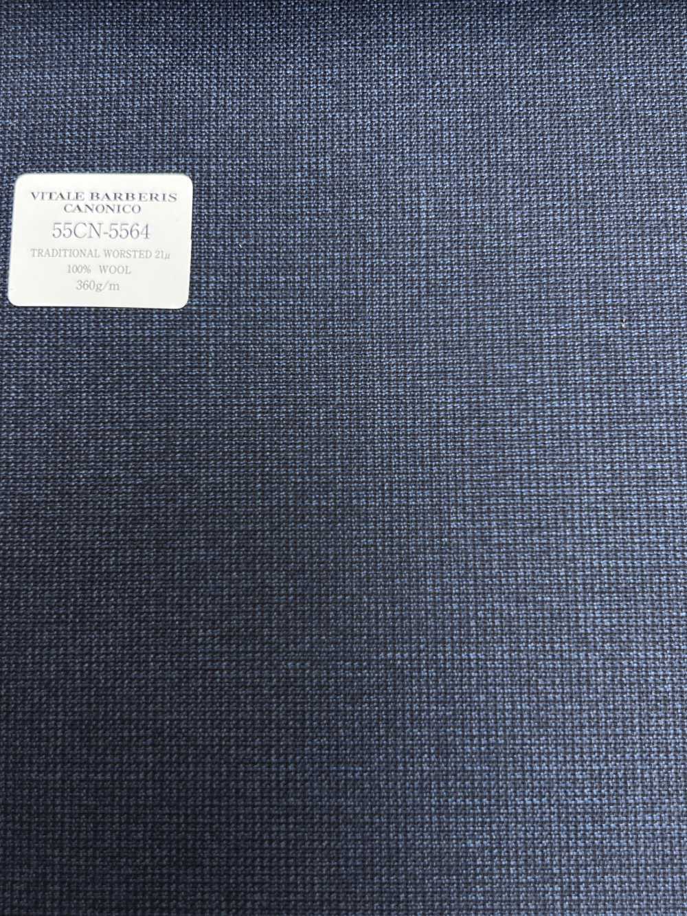 55CN5564 CANONICO TRADITIONAL WORSTED 21μ Azul Marino Micro Check[Textil] CANÓNICO