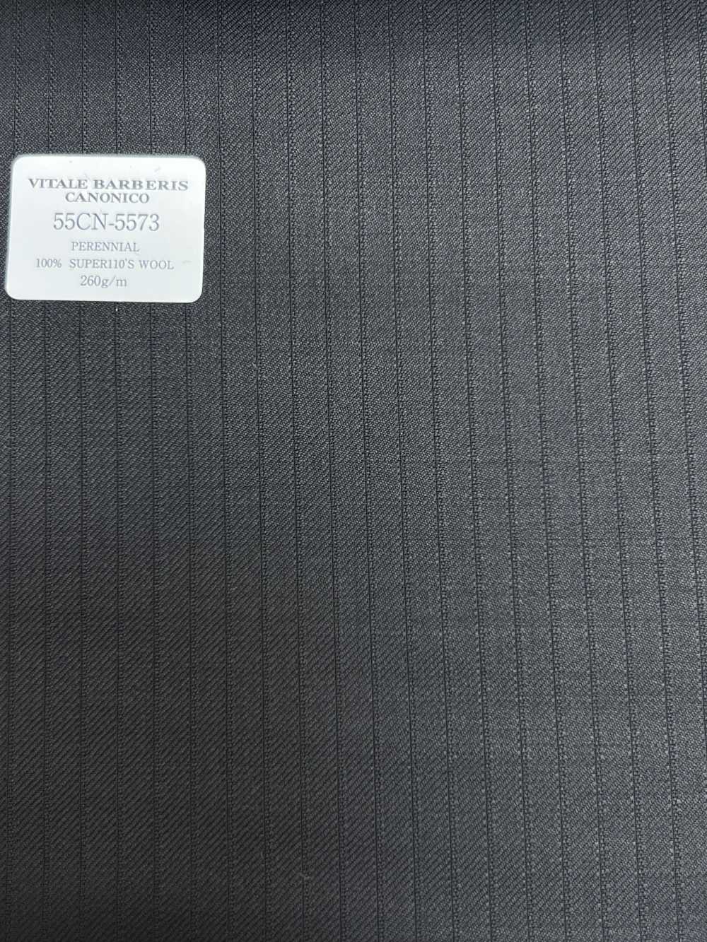 55CN5573 CANONICO PERENNIAL SUPER110'S Raya De Sombra Negra[Textil] CANÓNICO