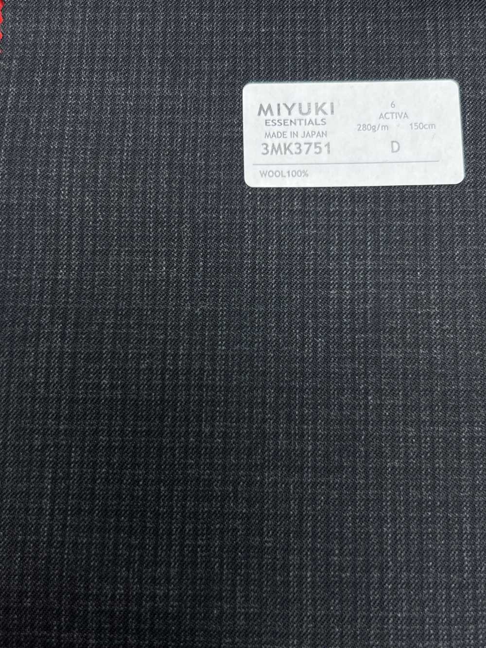 3MK3751 25AW ACTIVA Check Gris Cielo Carbón[Textil] Fábricas De Lana Miyuki