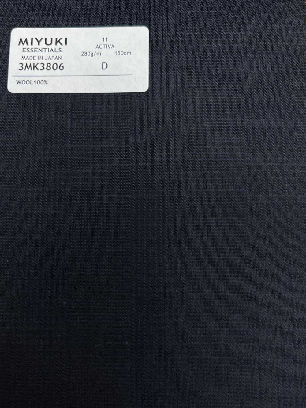 3MK3806 25AW ACTIVA Glen Check Azul Marino[Textil] Fábricas De Lana Miyuki